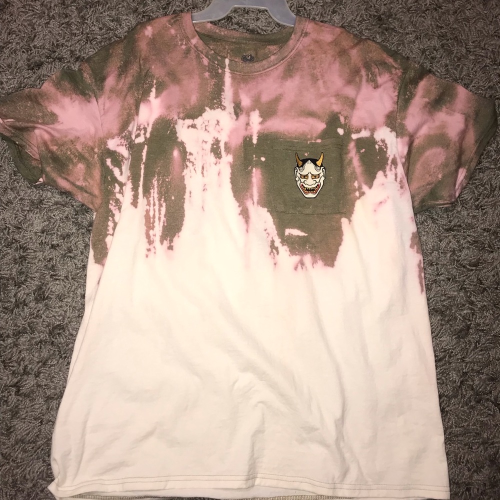 acid wash patch t shirt